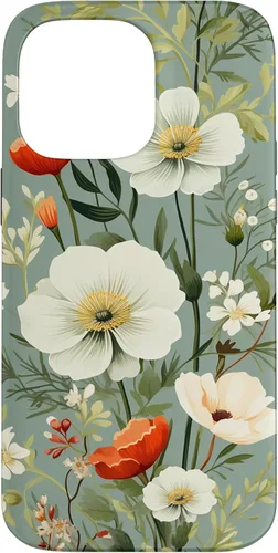 Miniatura 21 de Sage Green Flower Wildflower Pattern Floral Case for iPhone 17