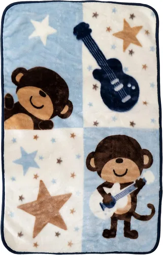 Miniatura 9 de Manta suave de forro polar – Manta ligera para cuna para tumbona de cama de bebé, manta mullida y cálida para niños pequeños para guardería