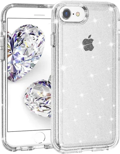 Miniatura 44 de FanTEK Compatible con iPhone 7 Plus, iPhone 8 Plus de 5.5 pulgadas, fundas de teléfono TPU de cristal transparente suave
