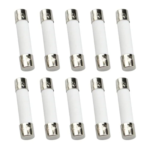 Miniatura 6 de Paquete de 5 fusibles de microondas – 20 amperios 250 V de cerámica, soplado lento, 0.236 x 1.181 in, reemplazo universal para GE WB27X10388