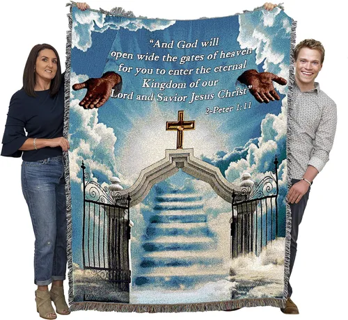 Miniatura 15 de Pure Country Weavers Manta con texto en inglés «Wherever A Beautiful Soul Has Been, There is A Trail of Beautiful Memories», tapiz de regalo