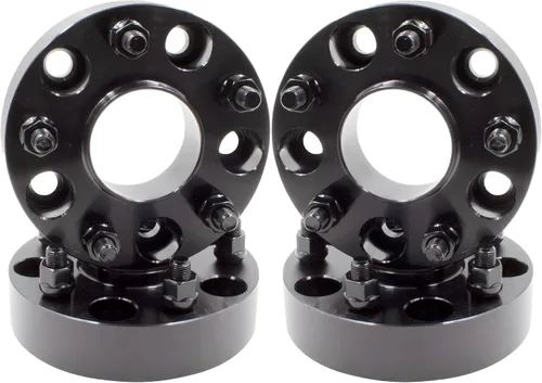 Miniatura 9 de Wheel Accessories Parts 2 adaptadores de espaciadores de rueda centrados en buje de 5 x 5 5 x 127 1.25 pulgadas de grosor 2.815 in, buje de rosca