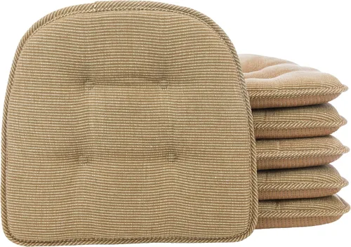 Miniatura 22 de Cojines antideslizantes para silla, ensamblados en Estados Unidos, almohadillas de asiento antideslizantes en forma de U para comedor, cocina