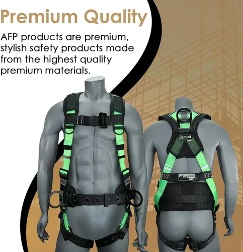 Miniatura 52 de Kit de arnés de protección contra caídas cómodo AFP Demon – Arnés de seguridad de cuerpo completo OSHA/ANSI PPE para trabajo de construcción