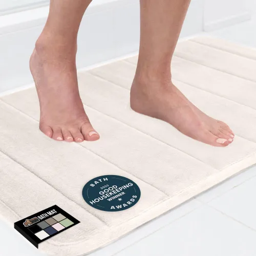 Miniatura 22 de Gorilla Grip - Alfombra de baño de espuma viscoelástica de 24 x 17 pulgadas, original, de primera calidad, suave, absorbente, gruesa, lavable a