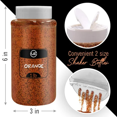 Miniatura 2 de Purpurina de Halloween a granel, purpurina fina para manualidades, resina y álbumes de recortes, paquete de 3 unidades, 1 libra/16 onzas cada