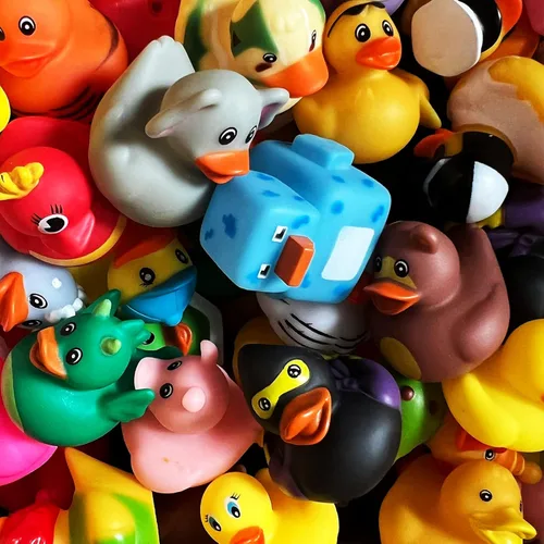 Miniatura 5 de Paquete de 50 patos de goma a granel, surtido de patos para Jeep Ducking Floater Duck Juguetes de Baño Recuerdos de Fiesta