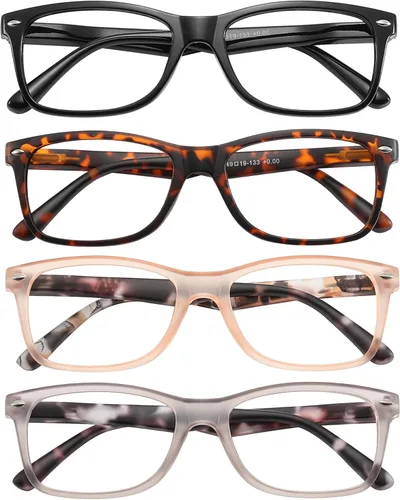 Miniatura 9 de Przene Gafas de lectura para hombres y mujeres, con bloqueo de luz azul, bisagras de resorte, paquete de estilo ligero
