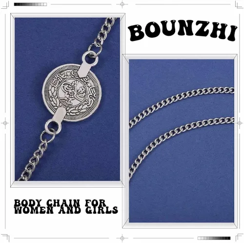 Miniatura 2 de Bounzhi Cadenas de cuerpo sexy para piernas y monedas, cadena de muslo, joyería para mujeres y niñas