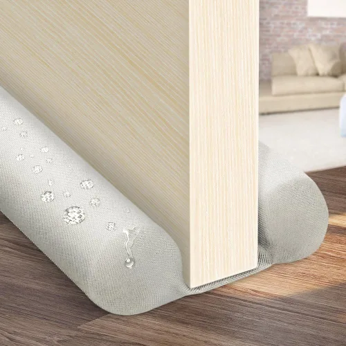 Miniatura 9 de Topes dobles para puertas impermeables, ajustables de 30" a 36", protectores de corrientes de aire, bloqueador de ruido, bloqueador de brisas