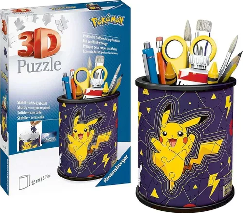 Miniatura 3 de Ravensburger Pokemon Gifts - Rompecabezas 3D para niños a partir de 6 años - 54 piezas - Pote de lápices - No requiere pegamento