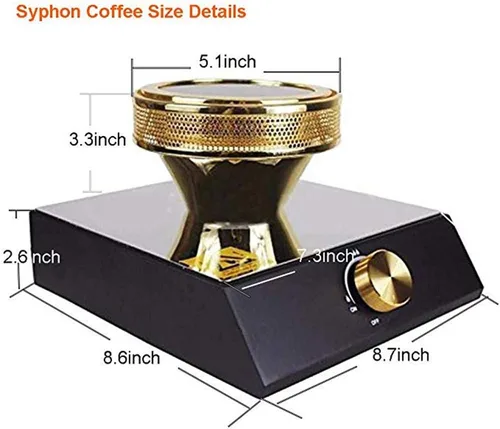 Miniatura 5 de Calentador de haz halógeno para cafetera Syphon 110V quemador infrarrojo calor