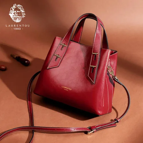 Miniatura 9 de LAORENTOU Monederos de cuero de vaca y bolso pequeño para mujer, bolso de mano para mujer, bolso de hombro para el día de la madre Designer