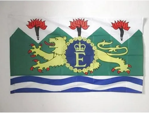 Royal Standard of Sierra Leona 1961-1971 - Bandera de 3 x 5 pies para un mástil - Banderas del Reino de Sierra Leona 35.4 x 59.1 in - Bandera de 3 x