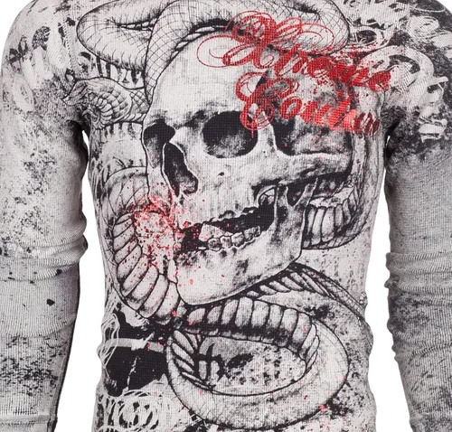 Miniatura 6 de Xtreme Couture by Affliction - Camisa térmica de manga larga para hombre, Negro