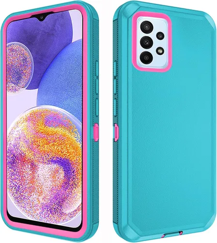 Miniatura 9 de Asuwish Funda de teléfono para Samsung Galaxy A23 5G con protector de pantalla de vidrio templado y cubierta para celda, híbrida, resistente, a Negro