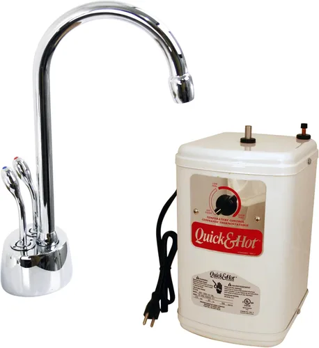 Miniatura 9 de Westbrass A272HFP-11 Develosah Dispensador de agua fría y caliente de 2 manijas con tanque de calentamiento instantáneo, cobre antiguo
