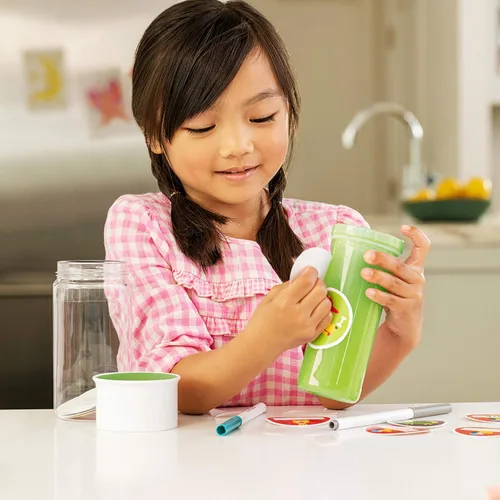 Miniatura 2 de Munchkin® Miracle® 360 - Vaso para beber con aislamiento, incluye calcomanías para personalizar la taza, 9 onzas, verde