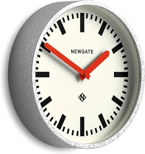 Miniatura 7 de NEWGATE® Reloj de pared para equipaje Reloj de estación de metal retro moderno 11.8 in Caja de metal galvanizado profundo con manecillas