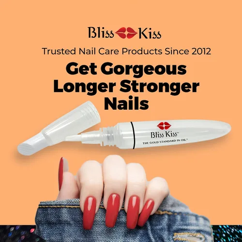 Miniatura 2 de Bliss Kiss Bolígrafo recargable de aceite para cutículas para uñas - Pluma vacía de aceite de 8 ml con aplicador de pincel de un solo paquete