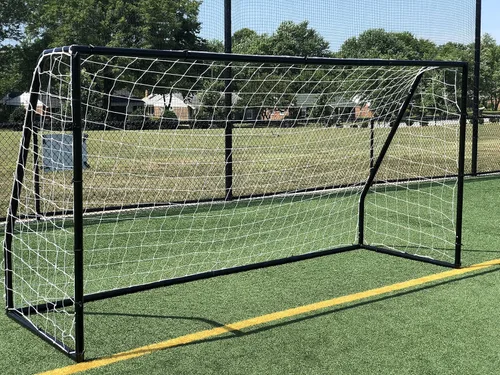 Miniatura 4 de AYSO - Portería de fútbol de tamaño reglamentario juvenil Premier de 12 x 6 pies con red resistente a la intemperie de 0.157 in. Marco con Negro