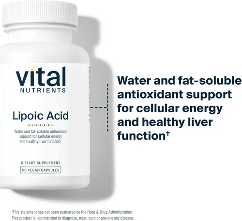 Miniatura 6 de Vital Nutrients Ácido lipoico – 300 mg de ácido alfa lipoico antioxidante – Suplemento ALA para metabolismo saludable y energía – Gluten, lácteos