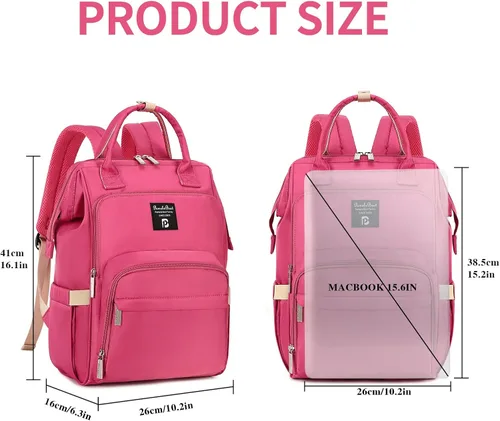 Miniatura 5 de Pomelo Best Mochila para pañales elegante impermeable multifuncional bolsa de bebé grande con cambiador y correas para cochecito, Verde beige