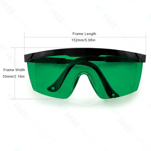 Miniatura 4 de FreeMascot Gafas de seguridad láser UV y rojas para 405 nm, 445 nm, 650 nm y luz láser infrarroja para depilación, protección ocular con montura