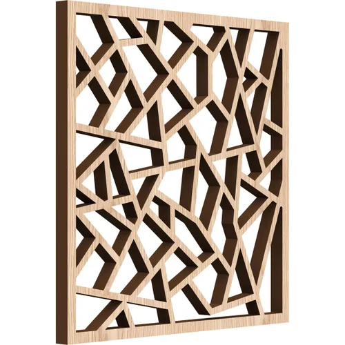 Miniatura 23 de 7 3/8 pulgadas de ancho x 7 3/8 pulgadas de alto x 3/8 pulgadas de alto, paneles de pared de madera con calado decorativo extra pequeño de Venecia