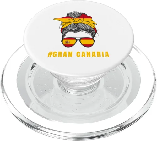 Miniatura 7 de Gran Canaria Spanish Lady Spain Flag PopSockets Adhesive PopGrip