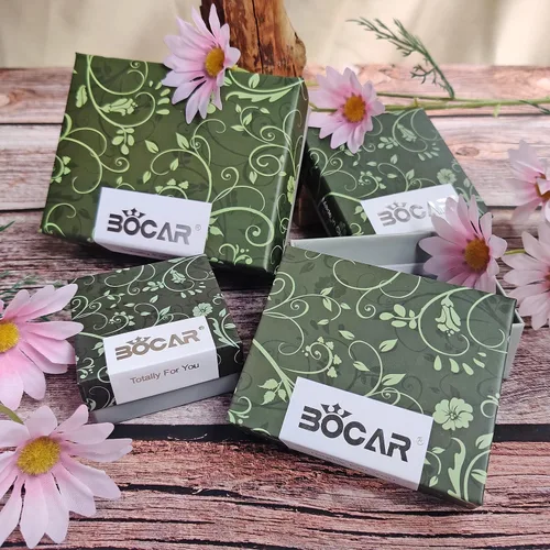 Miniatura 6 de Bocar Collar de cadena multicapa para mujer con esmalte de color de cristal