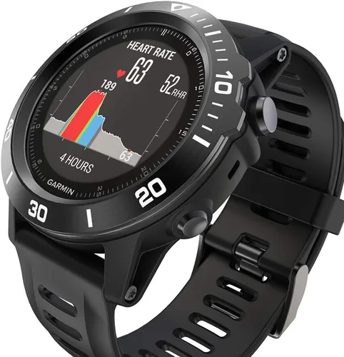 Miniatura 2 de REYDA Bisel de reloj compatible con Garmin Fenix 3/Fenix 3 HR Bisel Ring, acero inoxidable bisel Loop cubierta adhesiva resistente a los arañazos