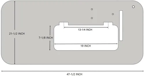 Miniatura 2 de Cutex Mesa de máquina de coser industrial compatible con Brother, Consew, Juki, Singer