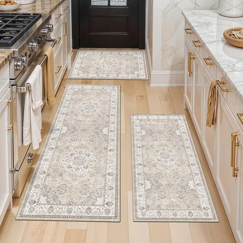Miniatura 62 de Alfombra lavable para pasillo - 2x7 alfombras de cocina, alfombra para entrada, alfombra vintage, suave, alfombra antideslizante para piso, alfombra