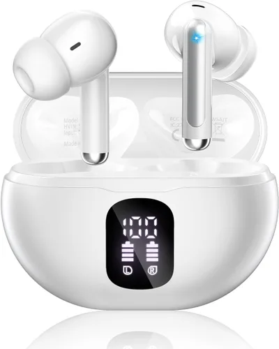 Miniatura 10 de Auriculares inalámbricos, auriculares Bluetooth 5.4 con 50 horas de reproducción, auriculares estéreo de graves profundos, llamadas claras