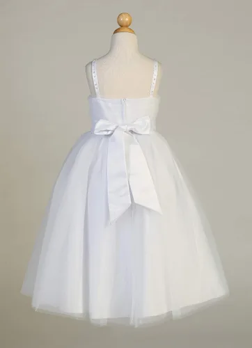 Miniatura 5 de Vestidos de Primera Comunión para Niñas 7-16 Vestido de Santa Comunión Blanco Vestidos de Primera Comunión para Niñas