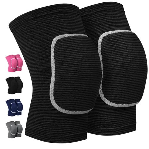 Miniatura 11 de Rodilleras de voleibol para bailarines, suaves y transpirables para hombres, mujeres y niños, rodilleras protectoras para voleibol, fútbol, baile