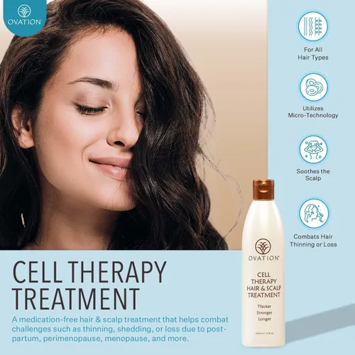 Miniatura 2 de Ovation Hair Cell Therapy - Tratamiento para el crecimiento del cabello y el cuero cabelludo para hombres y mujeres, para todo tipo de cabello