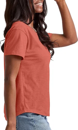 Miniatura 4 de Hanes Camiseta original Tri-Blend para mujer, camiseta ligera para mujer, ajuste relajado