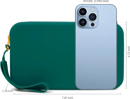 Miniatura 4 de Bolsa de maquillaje grande de silicona, bolsa de aseo de viaje para mujer, bolsa de maquillaje grande, organizador portátil para cosméticos, bolsa