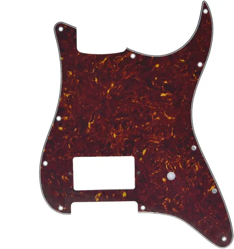 Miniatura 15 de KAISH - Golpeador de guitarra con 11 agujeros, estilo ST/Strat, un humbucker, para Delonge Stratocaster/Strat, color perla envejecida