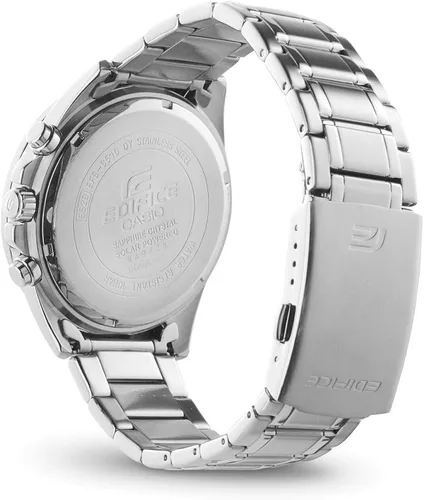 Miniatura 4 de Casio EFS-S510D-1AVUEF - Reloj analógico clásico de cuarzo para hombre con correa de acero inoxidable color plateado plateado Pulsera