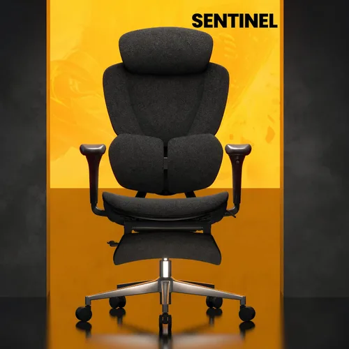 Miniatura 3 de FLEXISPOT Sentinel Silla ergonómica para juegos con reposabrazos 3D lumbares adaptables de doble ala de 120°, 3 posiciones, respaldo ajustable