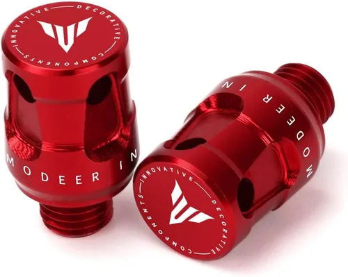 Miniatura 5 de Modeer Para MT03 MT07 MT09 / SP MT10 MT25 MT125 FZ07 09 Todo el año Motocicleta CNC M10 x 1.25 Espejo retrovisor Tapones Tornillos Soporte de espejo