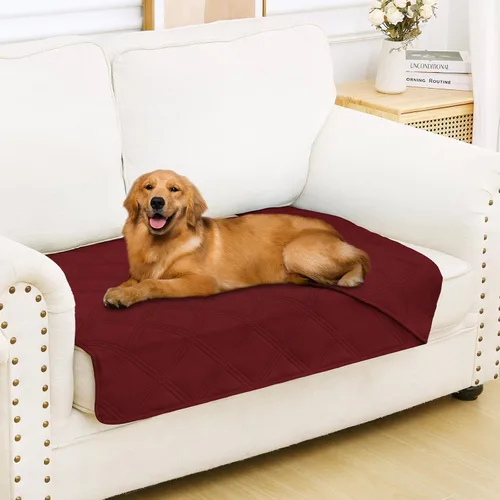 Miniatura 45 de Smiry Funda Impermeable para Cama de Perro, Manta Suave Reversible para Mascotas, Lavable a Prueba de Fugas para Gatos y Perros, Funda para Sofá