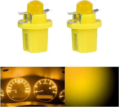 Miniatura 10 de Bombillas para velocímetro de cúmulo de calibre superbrillantes 17 18 27 37 58 86 2721 Bombilla T5 B8.5d COB 1SMD LED para tablero de instrumentos