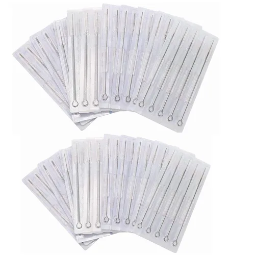Miniatura 5 de DOWEI - Juego de agujas de tatuaje, 100 agujas desechables para tatuaje, tamaño redondo Liner 3RL 5RL 7RL 9RL Round Shader 3RS 5RS 7RS 9RS, 5M1 7M1