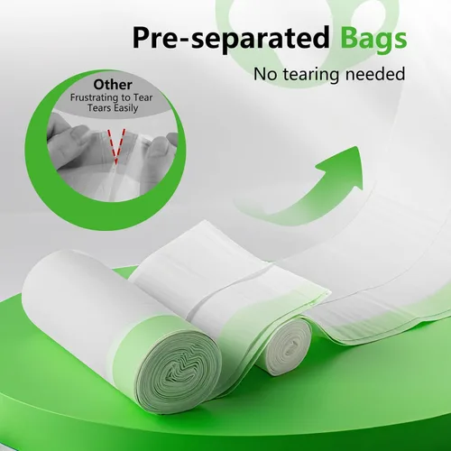 Miniatura 3 de 45 Bolsas Forros para Cajón de Desechos Compatibles con Caja de Arena Robot 4 y 3, Forros Gruesos Autolimpiantes para Caja de Arena de Gatos