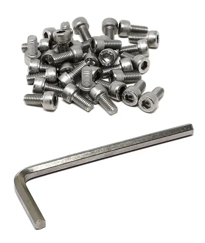 Miniatura 220 de iexcell 25 piezas M4 x 60/65/70/75/3.150 in paso de rosca 0.028 in acero inoxidable 304 cabeza hexagonal Tornillos Tornillos surtido Kit