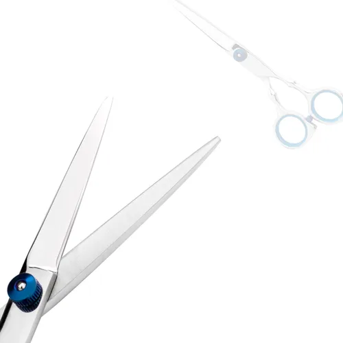 Miniatura 5 de Kit profesional de corte de pelo para el hogar, tijeras de corte de pelo para el hogar, peluquería, salón de peluquería, kit de tijeras de Azul